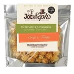 Joe & Seph's Toffee Apple with Cinnamon Popcorn Snack Bag, Handmade in UK, Suitable for Vegetarians, Gluten Free, Air-Popped, Movie Night in, 32 g