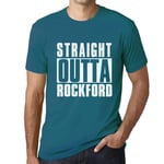 Homme Tee-Shirt Tout Droit Sorti De Rockford - Straight Outta Rockford - T-Shirt Graphique Éco-Responsable Vintage Cadeau Nouveauté