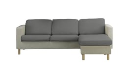 Estoralis | Borneo | Housse d'assise et de Dossier pour canapé et Fauteuil | Tissu Super élastique C/ 10 Gris Perle | Taille L (Entre 50-85 cm x 95-130 cm et 10-20 cm de Haut) | Super réglable