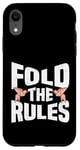 Coque pour iPhone XR Origami Fold The Rules Design Origami