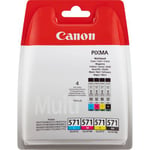 Canon CLI-571 C/M/Y/BK, Multipack (4 färgpatroner)