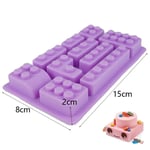 LIANLI Robot Ice Cube Tray lego Silicone Mold Candy Chocolate Cak Moulds For Kids Party's and Baking Minifigure Building Block Themes (Color : Style1)