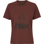 Härkila Nature S/S T-skjorte Dame Hot Chocolate, XXL