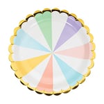 Creative Converting Pastel Celebrations Lot de 8 assiettes en carton