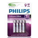 Philips Ultra Lithium Aaa Fr03 4-pack (fr03lb4a/10)