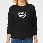 Justice League Graffiti Superman Women's Sweatshirt - Black - XXL - Noir