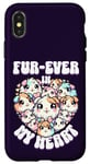 Coque pour iPhone X/XS Fur-ever in My Heart Kawaii Cochon d'Inde Cœur