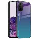 Alamo Gradient Glass Case for Xiaomi Redmi Note 10 5G / Poco M3 Pro, Colorful Tempered Glass Phone Cover - Color 3