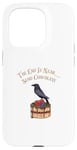 Coque pour iPhone 15 Pro Funny The End is near, Send Chocolate Design