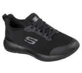 Skechers Squad Womens Black Slip Resistant Work Memory Foam Trainers