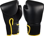 Boxningshandskar Avento 8Oz Svart Pu-Läder