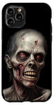 Coque pour iPhone 11 Pro Zombie horreur costume Halloween sanglant effrayant