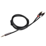 3.5mm Aux MaleTo 2RCA Male Cable Plug Stereo Cable Adapter Cord Hot