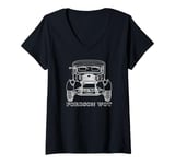 Womens Fordson WOT British WW2 Military Truck V-Neck T-Shirt