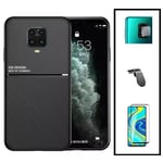 Kit Coque Magnétique Lux + Film de Verre Anti-Espion + Film Caméra Arrière + Support Magnétique L Conduite en toute sécurité pour Xiaomi Redmi Note 10 Lite