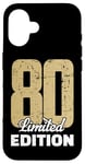 Coque pour iPhone 16 80e anniversaire édition limitée anniversaire anniversaire