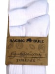 Raging Bull Cotton Mix Socks, Pack of 3, White