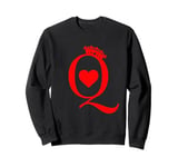 Queen Of Hearts King Of Hearts Playing Cards Deck Of Cards Sweatshirt