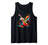 Splash Art Cello Instrument Orchestra Cellist Cellists Tank Top