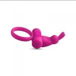 Bague phallique vibrante stimulateur clitoris lapin en silicone sex toys homme d