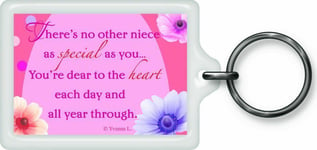 Special Niece Sentimental Verse Keyring Birthday Christmas All Occasion New Gift