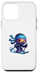 Coque pour iPhone 12 mini Ski Ninja Snowboard Ninja Ski Snow Rider