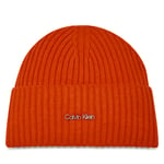 Mössa Calvin Klein Ck Must Logo Beanie K60K611401 Orange