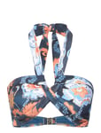 Spring Festival Halter Bandeau Swimwear Bikinis Bikini Tops Bandeau Bikinitops Blue Seafolly