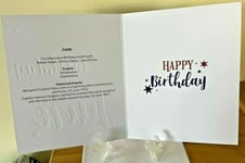 Born In June Birthday Card Male - Foil - Premium Quality - Cherry Orchard