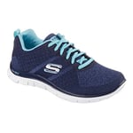 Skechers (SKEES) - Flex Appeal- Simply Sweet - Baskets Sportives, femme, bleu (nvlb), taille 35.5