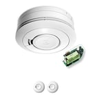 Ei Electronics Ei 650 RF 10 Year Wireless Smoke Detector (With Solid Built-In Lithium 3 V Battery, incl. Wireless Module With Solid Built-In Lithium Battery with 10 Year Life) White, Ei 650 RF