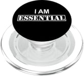 I Am Essential Worker Im Essential Employee I'm Essential AF PopSockets PopGrip pour MagSafe