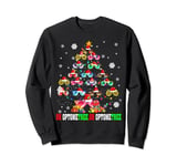 Oh Optometree Xmas Tree Lights Santa Sunglasses Optometrists Sweatshirt