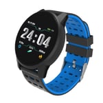 Touch Screen Smartband Heart Rate Blood Pressure Monitor Blue