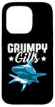 Coque pour iPhone 15 Pro Shark Grumpy Gills Angry Dad Father (téléfilm rétro amusant)