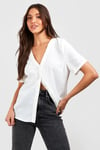 Short Sleeve Button Through Blouse