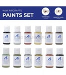 ARTESANIA LATINA 277PACK1 Paints Set pour Models : World War I Avions (12x20 ML