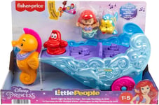 Fisher-Price Little People Disney Princess Ariel's Light-Up Sea Carriage