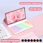 (A7 10.4in portugalilainen paketti 7)Samsung Tablet Cover Näppäimistö Samsung Galaxy Tab A8 10.5 A7 S6 Lite Tablet Suoja Samsung Tab 10.4 S7 FE S8 Plus -kotelolle Tietokoneen kannet ja kuoret