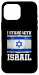 Coque pour iPhone 16 Pro Max I Stand With Israel Tee Cadeau juif Drapeau israélien