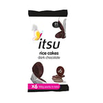 itsu Dark Chocolate Rice Cakes Healthy Sharing Snack 100g (Pack of 6)