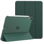 MoKo Coque pour iPad Air 6e Génération 11 Pouces M2 2024/iPad Air 5e Gén 2022/iPad Air 4e Gén 2020, Étui pour iPad Air 11" avec Coque Rigide Translucide, Coque pour iPad Air 6/5/4, Vert Nuit