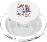 Licorne Cadeau Fille 4 ans Enfant 4ème Anniversaire PopSockets PopGrip pour MagSafe