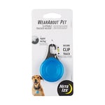 Nite Ize WATP-03T-R6 Wearabout Clippable Tracker, Apple AirTag Holder with Locking Carabiner for Pets, Blue