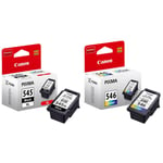 Canon PG545XL Black & CL546 Colour Ink Cartridge For PIXMA TS3150 Inkjet Printer