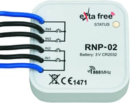 Sändare, 4-kanal, 868,32MHz, Batteri