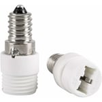 2-pack E14 till G9-adapter för LED, halogen och CFL-lampor