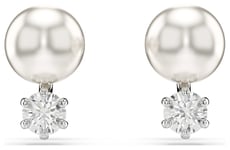 Swarovski 5694225 Matrix Stud Earrings Crystal Pearls White Jewellery