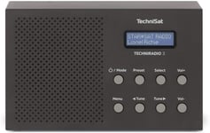 3 Dab Radio (Dab+,FM,Portable,Radio-réveil,Design Bloc),Noire(Q604)