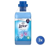 3x Lenor Adoucissant 525 Ml. Concentré 25 Mesureurs Printemps